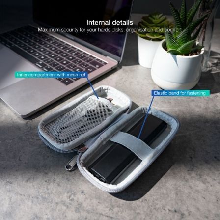 Tooq Estuche Protector para Caja Externa M2, Gris, TQBC-M201G Tooq Estuche Protector para Caja Externa M2, Gris, TQBC-M201G
